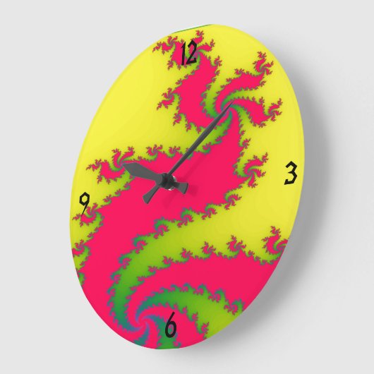 Chinesische Neujahrsdrachen-Fraktal-Uhr Große Wanduhr (Winkel)