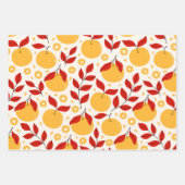 Chinesische Neujahrsfeier Party Wrapping Paper Geschenkpapier Set (Vorderseite 3)