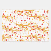 Chinesische Neujahrsfeste Blume und Obst Geschenkpapier Set (Vorderseite 3)
