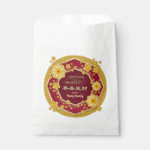 Chinesische Neujahrsgoldene Blume: Gong Hei Fat Ch Geschenktütchen (Vorderseite)