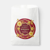 Chinesische Neujahrsgoldene Blume: Gong Hei Fat Ch Geschenktütchen (Vorderseite)