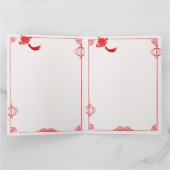 Chinesische Neujahrsgrüße aus dem Tigerjahr Karte (Innenseite)