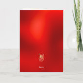 Chinesische Neujahrskalligrafie Red Lantern Karte (Rückseite)