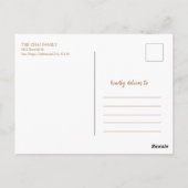 Chinesische Neujahrskalligrafie Red Lantern Postkarte (Rückseite)