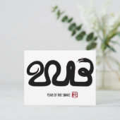 Chinesische Neujahrskarte 2013 Feiertagspostkarte (Stehend Vorderseite)