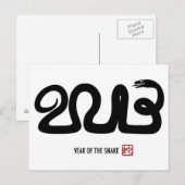 Chinesische Neujahrskarte 2013 Feiertagspostkarte (Vorne/Hinten)