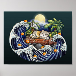 Chinesische Neujahrskatze Poster