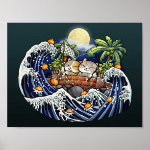 Chinesische Neujahrskatze Poster