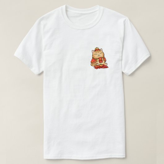 Chinesische Neujahrskatze T-Shirt (Design vorne)