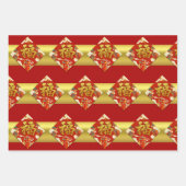 Chinesische Neujahrskinder-Ideogrammmuster W3PS Geschenkpapier Set (Vorderseite 3)