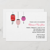 Chinesische Neujahrsklänge Einladung (Vorne/Hinten)