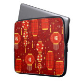 Chinesische Neujahrsleuchten Laptopschutzhülle (Vorderseite Links)