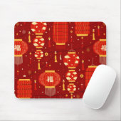 Chinesische Neujahrsleuchten Mousepad (Mit Mouse)