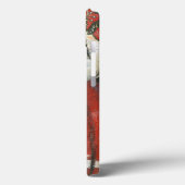 Chinesische Neujahrslinien mit Blumendruck Case-Mate iPhone Hülle (Rückseite / Links)