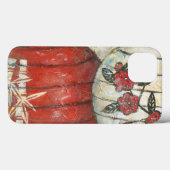 Chinesische Neujahrslinien mit Blumendruck Case-Mate iPhone Hülle (Rückseite (Horizontal))