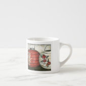 Chinesische Neujahrslinien mit Blumendruck Espressotasse (Rechts)