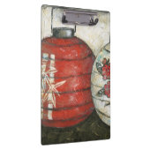 Chinesische Neujahrslinien mit Blumendruck Klemmbrett (Rechts)