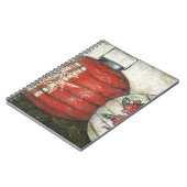 Chinesische Neujahrslinien mit Blumendruck Notizblock (Linke Seite)