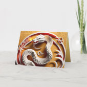 Chinesische Neujahrsnacht 2025 GC Feiertagskarte (Rückseite)