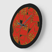 Chinesische Neujahrsräte Große Wanduhr (Winkel)