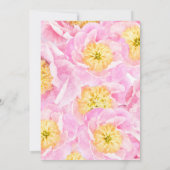 Chinesische Neujahrsräte Pink-Blütenpink Einladung (Rückseite)