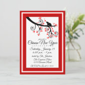 Chinesische Neujahrsräte und Blume 2020 Einladung (Stehend Vorderseite)