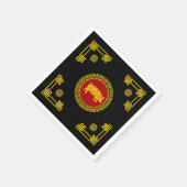 Chinesische Neujahrsschweinschmuck Serviette (Ecke)