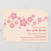 Chinesische Neujahrsspezifische Party Einladung (Vorne/Hinten)