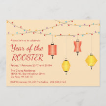Chinesische Neujahrsspezifische Party Einladung