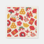 Chinesische Neujahrssymbole 2024 Party Napkins Serviette (Vorderseite)