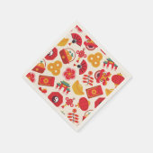 Chinesische Neujahrssymbole 2024 Party Napkins Serviette (Ecke)