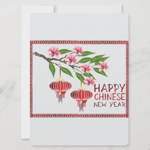 Chinesische Neujahrswünsche Feiertagskarte