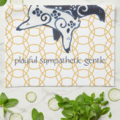 Chinesische Neujahrsziege Zodiac-Tierminimum Geschirrtuch (Gefaltet)