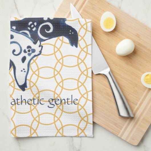 Chinesische Neujahrsziege Zodiac-Tierminimum Geschirrtuch (Viertel Falte)