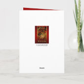 Chinesische Neujahrsziegen 2015 Chinesisches Tapes Feiertagskarte (Rückseite)