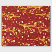 Chinesische Neujahrszweige und Kasseler Geschenkpapier (Flach)