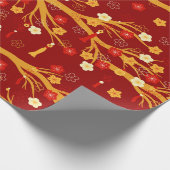 Chinesische Neujahrszweige und Kasseler Geschenkpapier (Ecke)