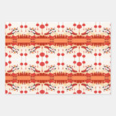 Chinesische New Year Lion Dance Lanterns W3PS Geschenkpapier Set (Vorderseite 3)