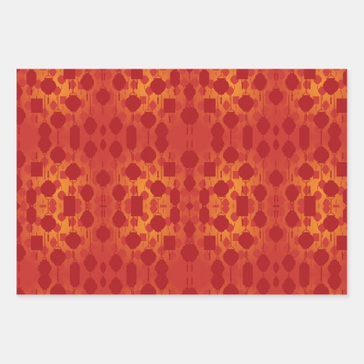 Chinesische New Year Lion Dance Lanterns W3PS Geschenkpapier Set (Vorderseite 2)