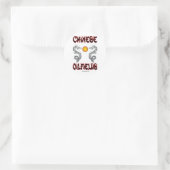 Chinesische Ölfelder, Ölfeldröcker Runder Aufkleber (Tasche)