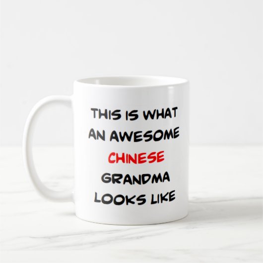 chinesische Oma, phantastisch Kaffeetasse (Links)