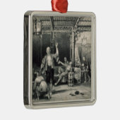 Chinesische Opium-Raucher, 'von der China in einer Ornament Aus Metall (Rechts)