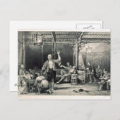 Chinesische Opium-Raucher, 'von der China in einer Postkarte (Vorne/Hinten)