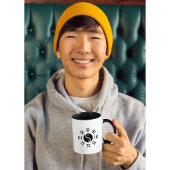 Chinesische Orgeluhr-Meridiane Akupunkturelemente Zweifarbige Tasse