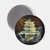 Chinesische Pagode-Gebäude Magnet (Vorderseite/Rückseite)