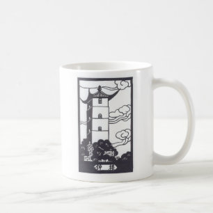 Chinesische Pagode Kaffeetasse