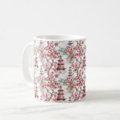 Chinesische Pagode - Kirschblüten (10) Kaffeetasse (Vorderseite Links)