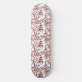 Chinesische Pagode - Kirschblüten (10) Skateboard (Vorderseite)