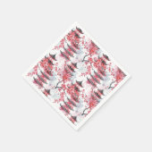 Chinesische Pagode mit Kirschblüten (2) Serviette (Ecke)