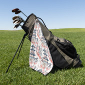 Chinesische Pagode mit Kirschblüten (4) Golfhandtuch (Gras)